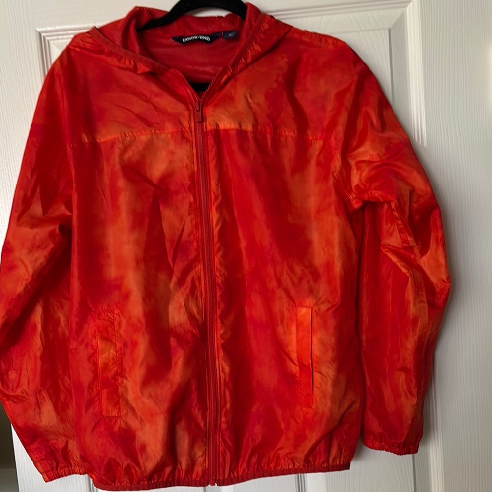 LL Bean woman’s Red work out, wind breaker jacket.